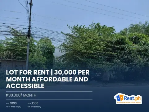LOT FOR RENT | 30,000 PER MONTH Affordable and accessible