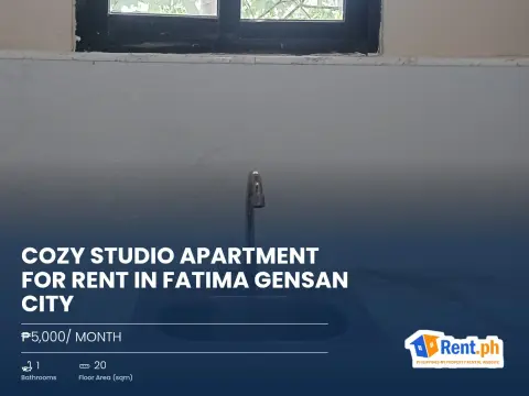 Cozy Studio Apartment For Rent in Fatima GenSan City