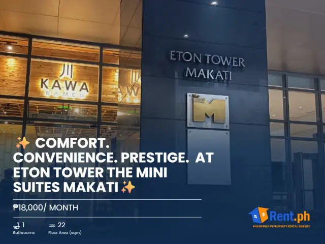 ✨ COMFORT. CONVENIENCE. PRESTIGE. At Eton Tower The Mini Suites Makati✨ - Secondary Image