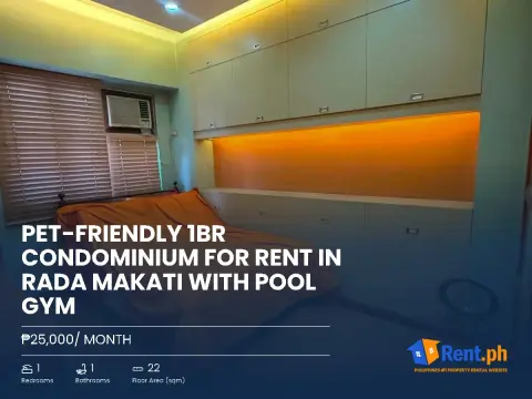 pet-friendly-1br-condominium-for-rent-in-rada-makati-with-pool-gym-for-rent