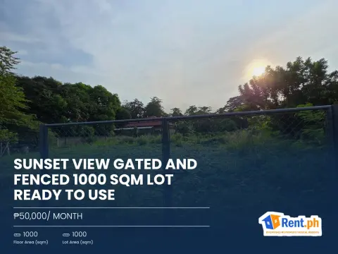 Sunset View Gated and Fenced 1000 SQM LOT ready to use