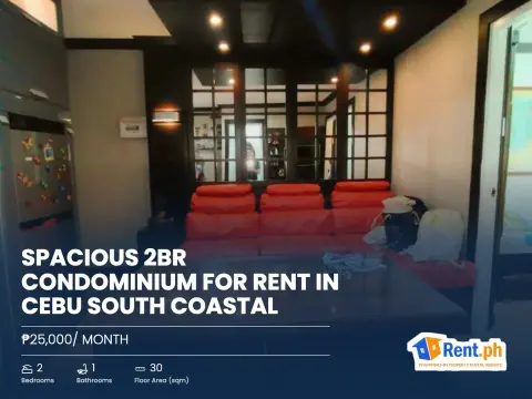 Spacious 2BR Condominium For Rent in Cebu South Coastal