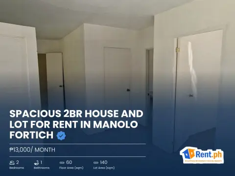 Spacious 2BR House and Lot For Rent in Manolo Fortich