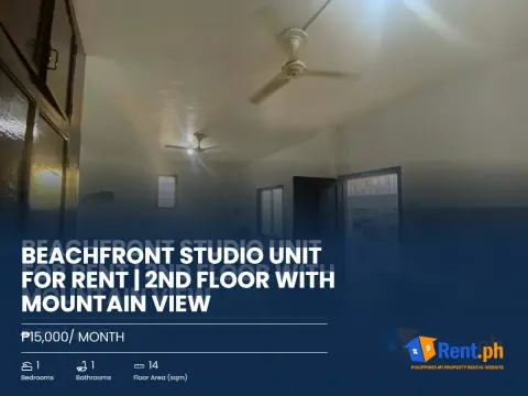 beachfront-studio-unit-for-rent-2nd-floor-with-mountain-view-for-rent