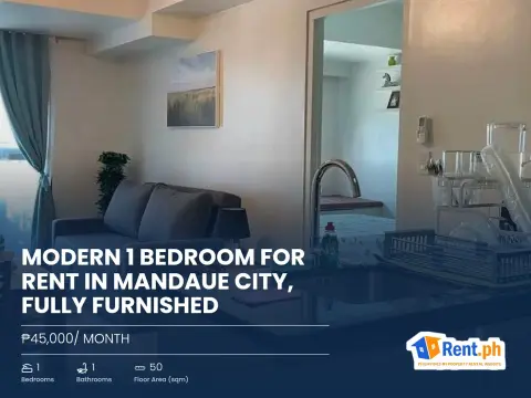 Modern 1 Bedroom For Rent in Mandaue City, Fully Furnished