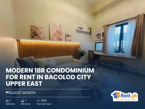 Modern 1BR Condominium For Rent in Bacolod City Upper East