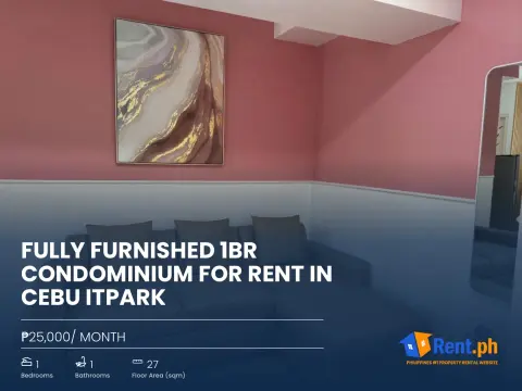 Fully Furnished 1BR Condominium For Rent in Cebu ITPark
