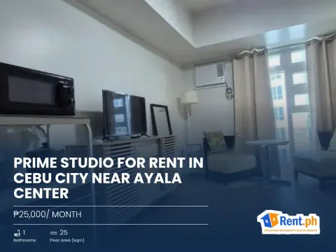 Prime Studio For Rent in Cebu City near Ayala Center