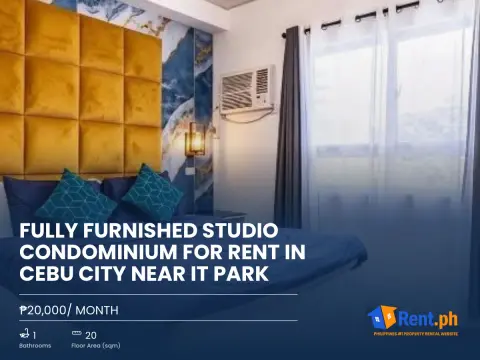Fully Furnished Studio Condominium For Rent in Cebu City near IT Park