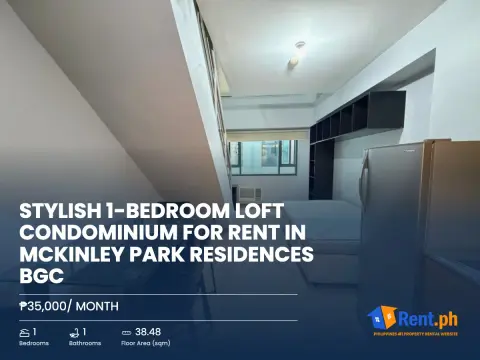 stylish-1-bedroom-loft-condominium-for-rent-in-mckinley-park-residences-bgc-for-rent