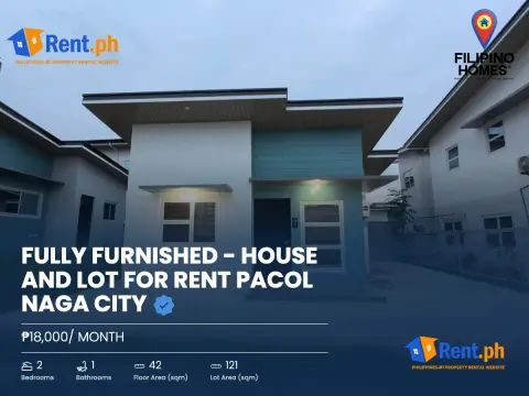 Fully Furnished - House and Lot for Rent Pacol Naga City