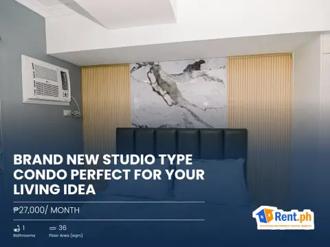 Brand new studio type condo perfect for your living idea