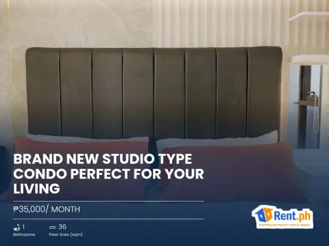 Brand new studio type condo perfect for your living