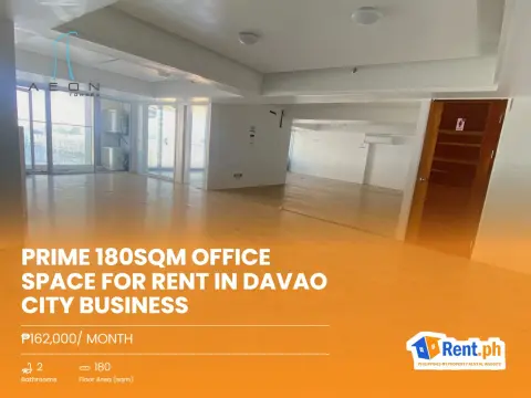 Prime 180sqm Office Space For Rent in Davao City Business