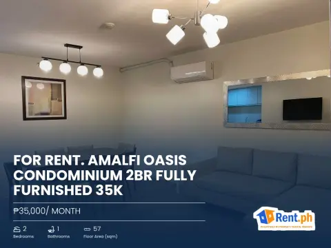 For rent. Amalfi Oasis Condominium 2br Fully Furnished 35k