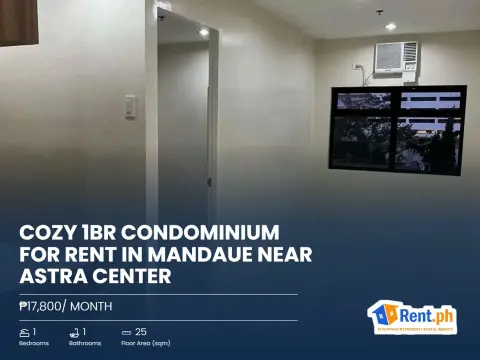 Cozy 1BR Condominium For Rent in Mandaue near Astra Center