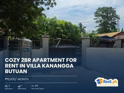 Cozy 2BR Apartment For Rent in Villa Kanangga Butuan