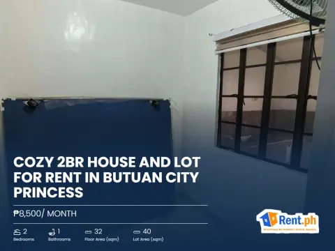 Cozy 2BR House and Lot For Rent in Butuan City Princess