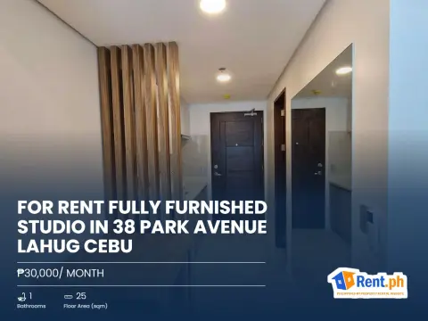 FOR RENT Fully Furnished Studio in 38 Park Avenue Lahug Cebu