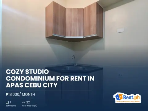 Cozy Studio Condominium For Rent in Apas Cebu City