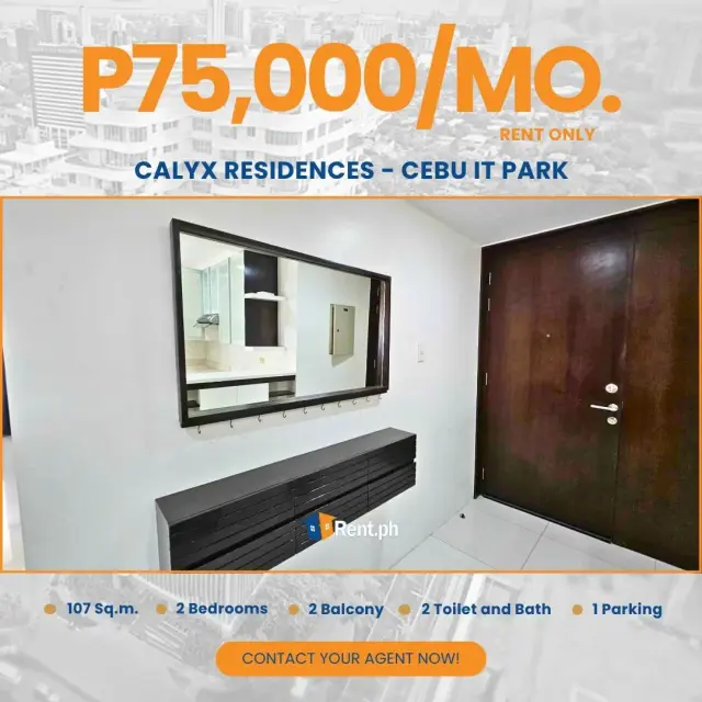 Spacious 2-Bedroom Condo for Rent in Calyx Residences, Cebu IT Park - Secondary Image