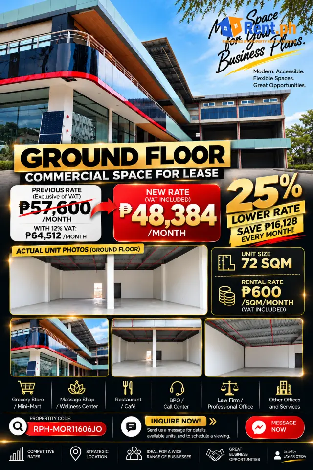 COMMERCIAL SPACE FOR LEASE | Ground Flr( Unit ID: GF-03) - Secondary Image